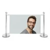 Cafeteria set - Chrome Fencing posts 