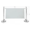 Cafeteria set - Chrome Fencing posts 