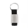 Metal rectangular key ring TECH Keychains Logo printing or engraving