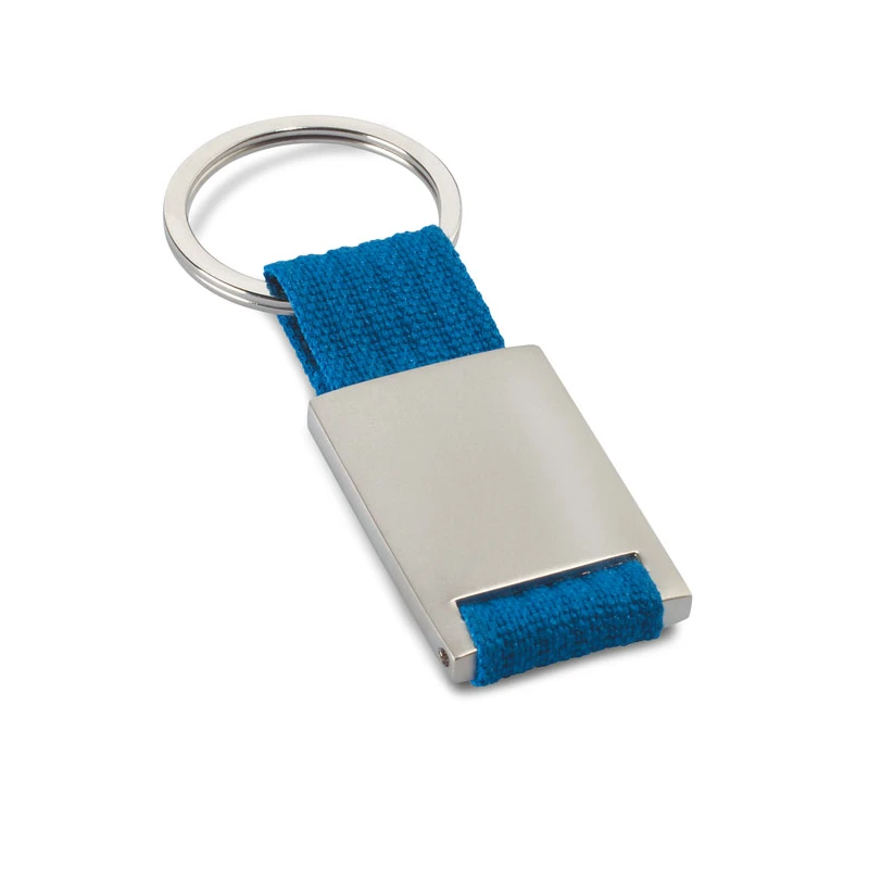 Metal rectangular key ring TECH Keychains Logo printing or engraving
