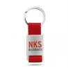 Metal rectangular key ring TECH Keychains Logo printing or engraving