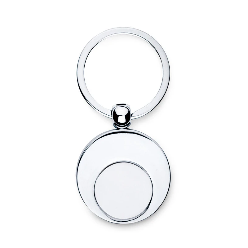 Metal key ring with token EURING Keychains Logo printing or engraving