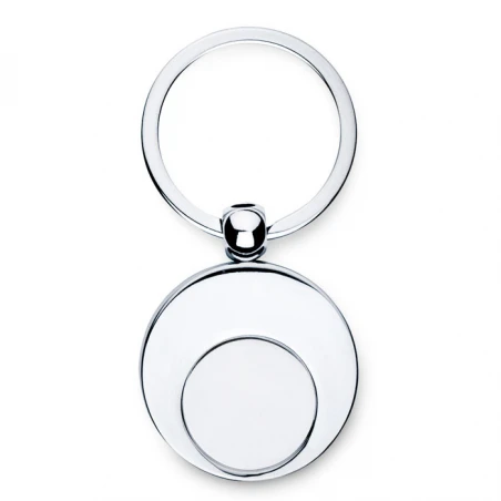 Metal key ring with token EURING