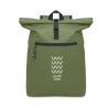 600Dpolyester rolltop backpack IREA Backpacks Logo printing or engraving
