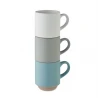 Ceramic stackable mug 170 ml CERACK Promotional porcelain mugs Logo printing or engraving
