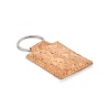 Rectangular cork key ring CONCON Keychains Logo printing or engraving