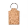 Rectangular cork key ring CONCON Keychains Logo printing or engraving