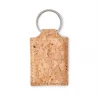 Rectangular cork key ring CONCON Keychains Logo printing or engraving
