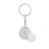 Key ring with token FLAT RING Keychains Logo printing or engraving