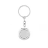 Key ring with token FLAT RING Keychains Logo printing or engraving