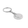 Key ring with token FLAT RING Keychains Logo printing or engraving