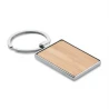 Rectangular key ring bamboo BENDIGO Keychains Logo printing or engraving