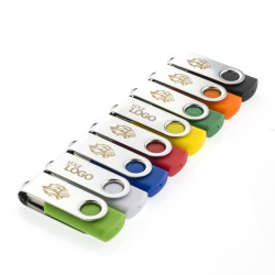 USB TWISTER 16 GB Propagační klíčenky USB Tisk nebo gravírování loga