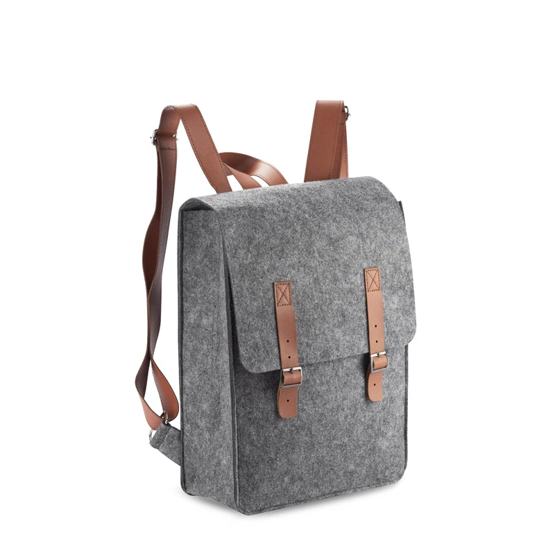 Felt backpack rPET FELT2GO Backpacks Logo printing or engraving