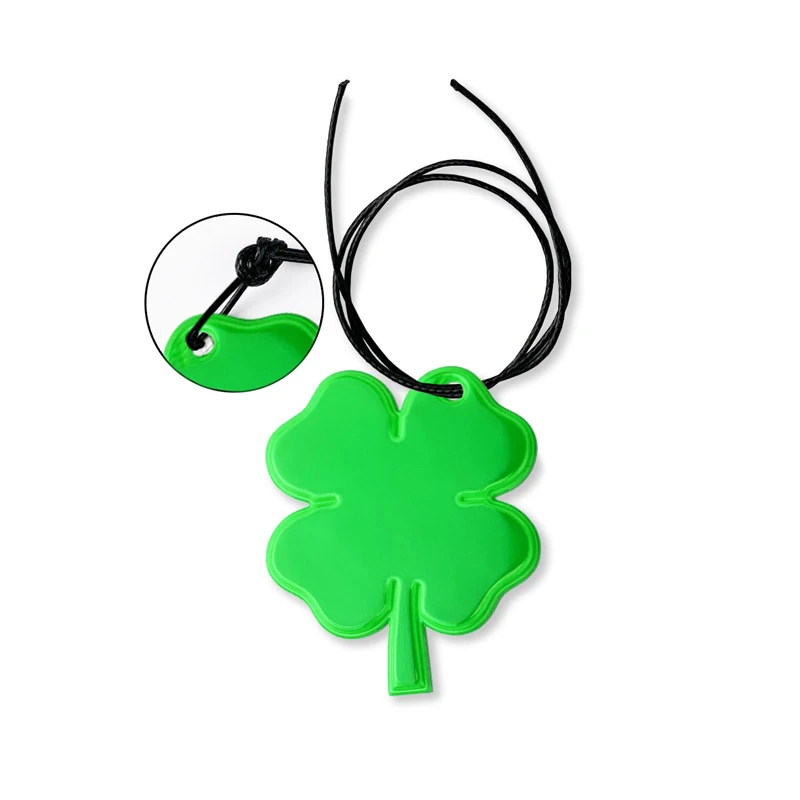 REF-CLOVER Pendant Reflective Logo printing or engraving