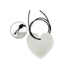 REF-HEART Pendant Reflective Logo printing or engraving