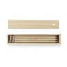Wooden box with colour pencils 12 pcs KRASI Crayts and highlighters Logo printing or engraving