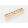 Wooden box with colour pencils 12 pcs KRASI Crayts and highlighters Logo printing or engraving