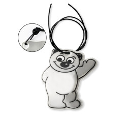 REF-TEDDY Pendant Reflective Logo printing or engraving