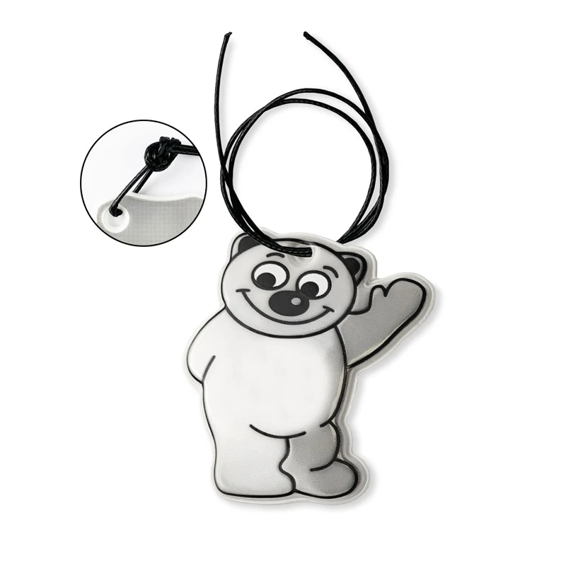 REF-TEDDY Pendant Reflective Logo printing or engraving