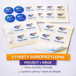 Samolepicí papírové etikety...