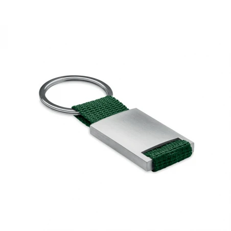 Metal rectangular key ring TECH
