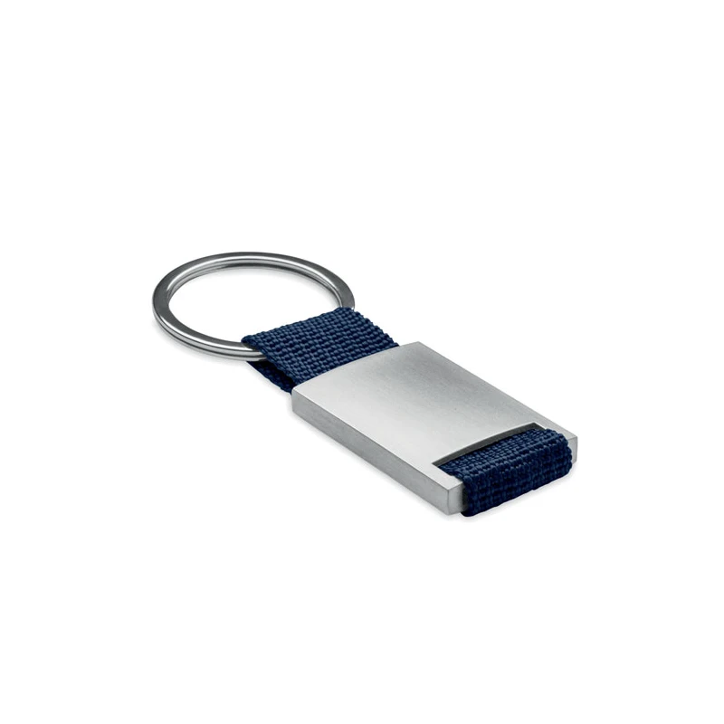 Metal rectangular key ring TECH
