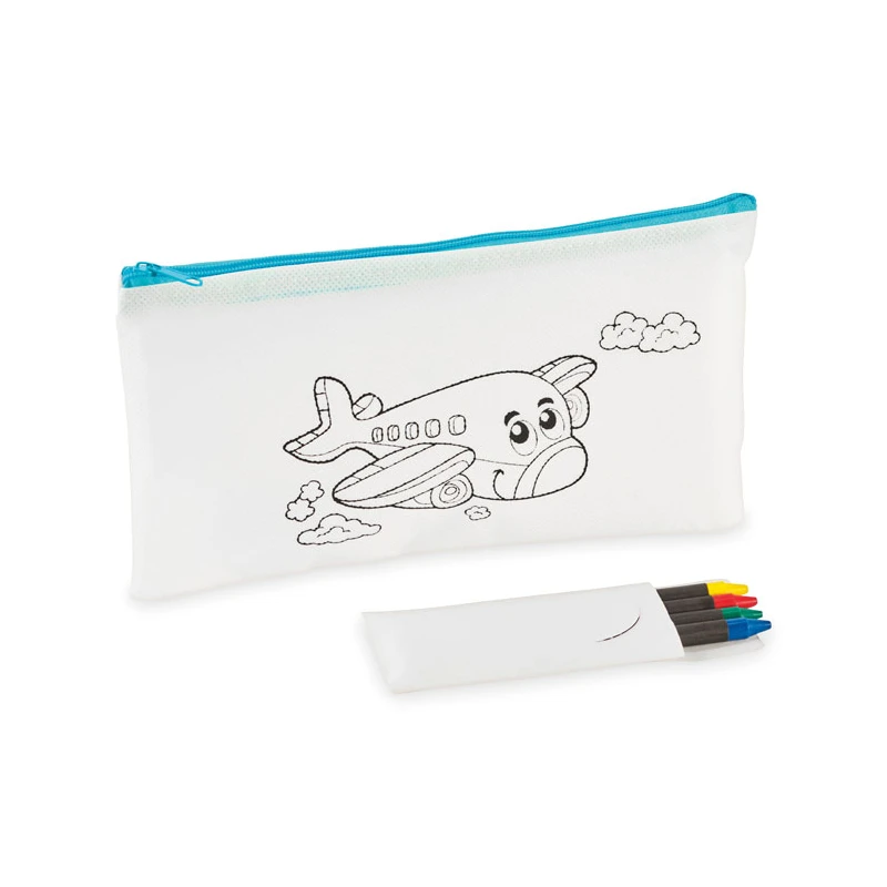 Pencil case with 4 crayons CRAY
