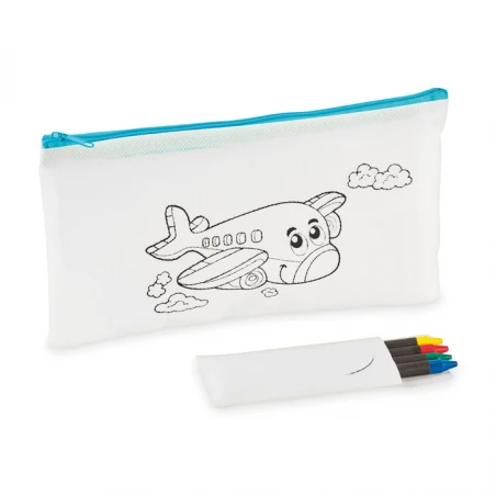 Pencil case with 4 crayons CRAY