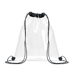 Transparent drawstring bag...