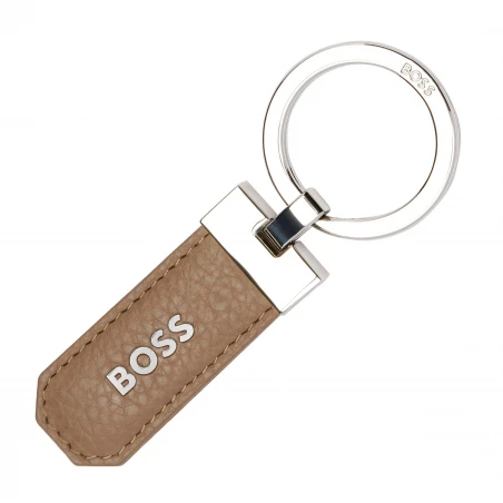 Classic Grained Camel Key Chain