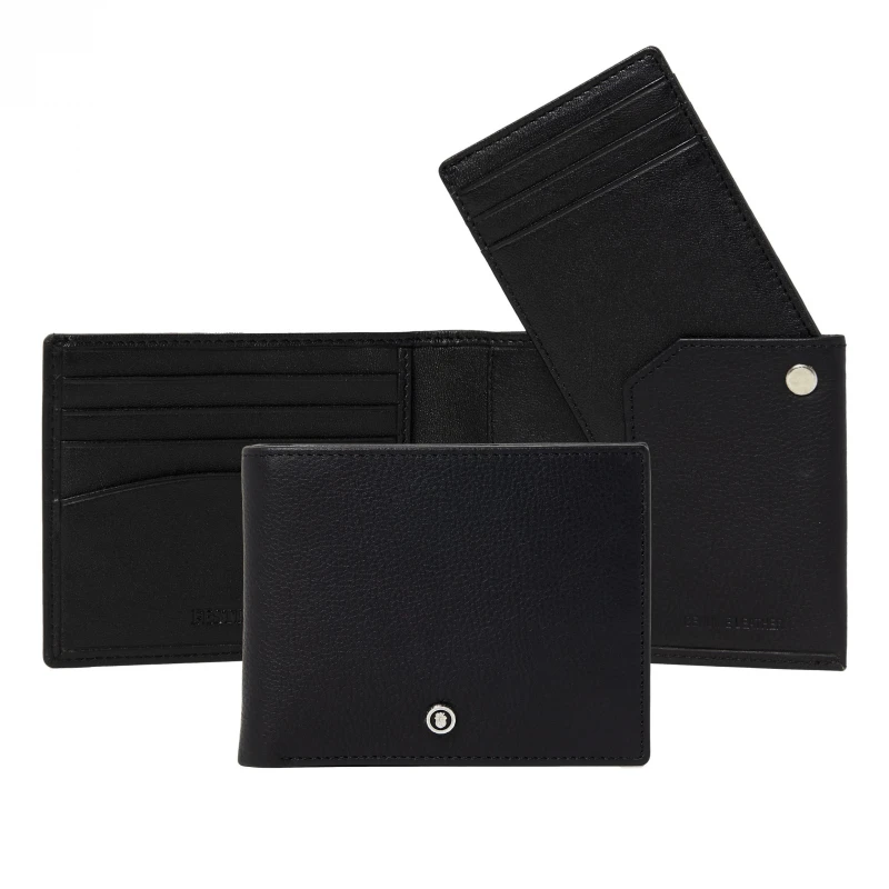 Button Black Wallet
