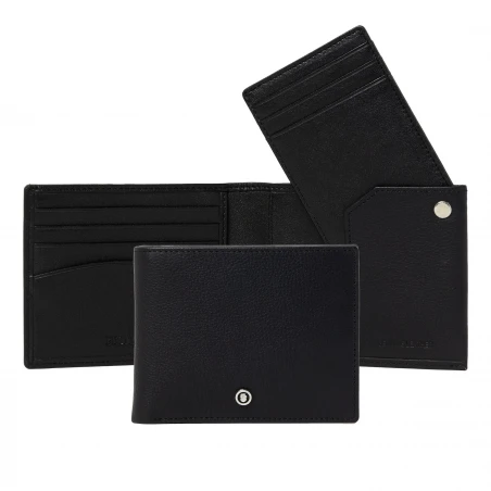 Button Black Wallet
