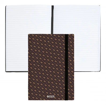 A5 Monogram Camel Lined Notebook