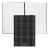 A5 Checkered Black Lined Notebook