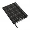 A5 Checkered Black Lined Notebook