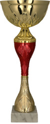 Gold-roter Metallpokal