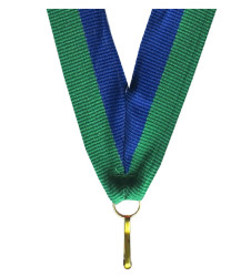 11 mm ribbon - blue and green
