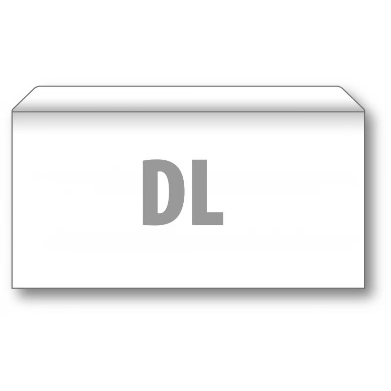 Printed DL envelope Home Logodruck oder Gravur